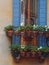 Italian window with wooden shutters