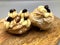 Italian Zeppole pastry with cream