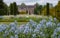 Italianate Garden on the Trentham Estate, Stoke-on-Trent, UK.  Camassia flowers in foreground.