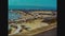 Italy 1966, Panoramic landscape of Sanremo with beach