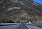 Italy, A23 motorway from Udine to Villach in winter