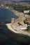 Italy, aerial view of the tirrenian coast