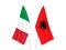 Italy and Albania flags