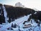 Italy alps Sasslong famous FIS ski slope Val Gardena