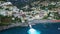 Italy, Amalfi, Aerial View, Province of Salerno, Tyrrhenian Sea, Steep Cliffs