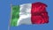 Italy animated flag pack in 3D and green screen