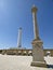 Italy, Apulia, Santa Maria di Leuca, The lighthouse of Santa Maria di Leuca and the Corinthian column