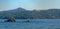 Italy Archipelago Toscano Livorno, visit to the island of Pianosa, panoramic view of the island of Elba