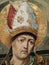 Italy. Artistic heritage. Retablo di Sant`Eligio a double triptych, complete with predella and polvarolo by Master of Sanluri