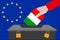 Italy ballot box for the European elections