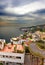 Italy. A bay of Naples. View of the city on top.City landscape