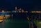 Italy. Beautiful night views of Venice. Venice, night cityscape. Venice night landscape with reflections.