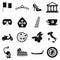 Italy black simple icons