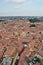 Italy, Bologna aerial view from Asinelli tower