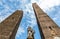 Italy: Bologna Garisenda and Asinelli Towers