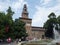 Italy. Castello Sforzesco di Milano. Tower