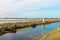 Italy, Cervia, saline nature panorama.