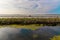 Italy, Cervia, saline nature panorama.