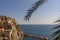 Italy, Cinque Terre, Manarola, Manarola, PANORAMIC VIEW OF SEA AND BUILDINGS AGAINST CLEAR SKY