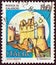 ITALY - CIRCA 1980: A stamp printed in Italy shows Rocca di Calascio, L`Aquila, circa 1980.