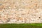 italy and cracked step brick grass background