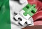 Italy economy and financial market growth concept