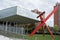 Italy, entrance staircase of the MAST museum. Contemporary art Bologna