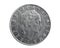 Italy fifty lira coin on a white isolated background