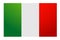 Italy flag abstract vector simple flat icon people  country Europe illustration. on white background