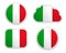 Italy flag labels