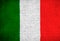 Italy flag painted on brick wall. National country flag background photo