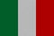 Italy flag painted on paper