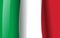 Italy flag proportion color. Italian flag banner country of europe