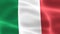 Italy flag - realistic waving fabric flag