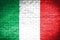 Italy flag,wall texture background