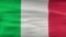 Italy flag waving on wind seamles loop 3d animation. Hight quality cloth and fabric. Seamless loop