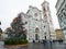 Italy Florence cathedral at Christmas with rain