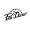 Italy Folk Dance Tarantella logotype icon concept. Ballet studio logo design template. Classic or folk dance class