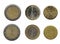 Italy and France, coins