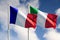 Italy and France full flags