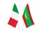 Italy and Islamic Republic of Mauritania flags