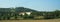 Italy. Italian vineyard with villa and castle