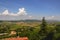 Italy - Large fields and distant hills