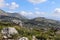 Italy, Lazio, Formia - medieval village of Castellonorato seen from Monte Campese