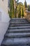 Italy, Lecco, Lake Como, a stone staircase