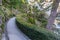 Italy, Lecco, Lake Como, walking path in a garden