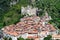 Italy. Liguria. Dolceaqua. The village and the ruins of the castle