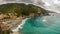 Italy, Liguria, La Spezia,5 lands, Monterosso, panoramic view of coastline