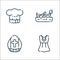 Italy line icons. linear set. quality vector line set such as dress, pope, gondola