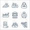 Italy line icons. linear set. quality vector line set such as harp, spaghetti, sauce, gladiator, pantheon, gondola, handbag,